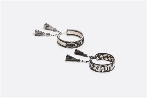 dior armband schwarz weiß|Christian Dior Armbandset Stickerei in Schwarz und Weiß mit .